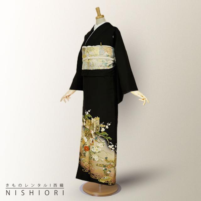 レンタル 留袖 Lサイズ 結婚式にぴったり♪ 往復送料無料 貸衣装