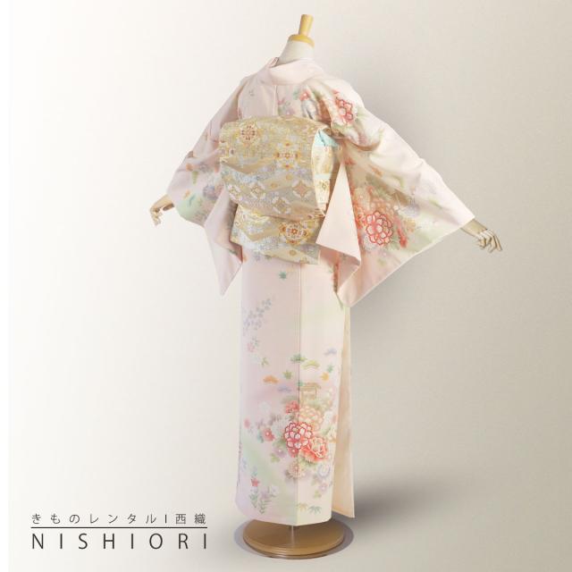 訪問着 レンタル 着物 貸衣装 フルセット JAPAN STYLE ブランドピンク 牡丹 松No.0057 訪問着 レンタル 着物 貸衣装 フルセット JAPAN STYLE ブランドピンク