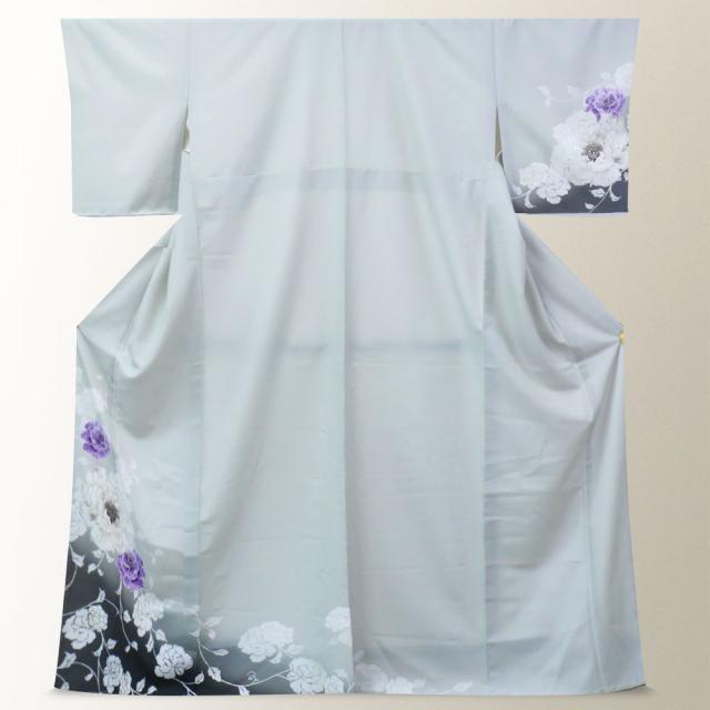 訪問着 レンタル 着物 貸衣装 フルセット JAPAN STYLE ブランド グレー