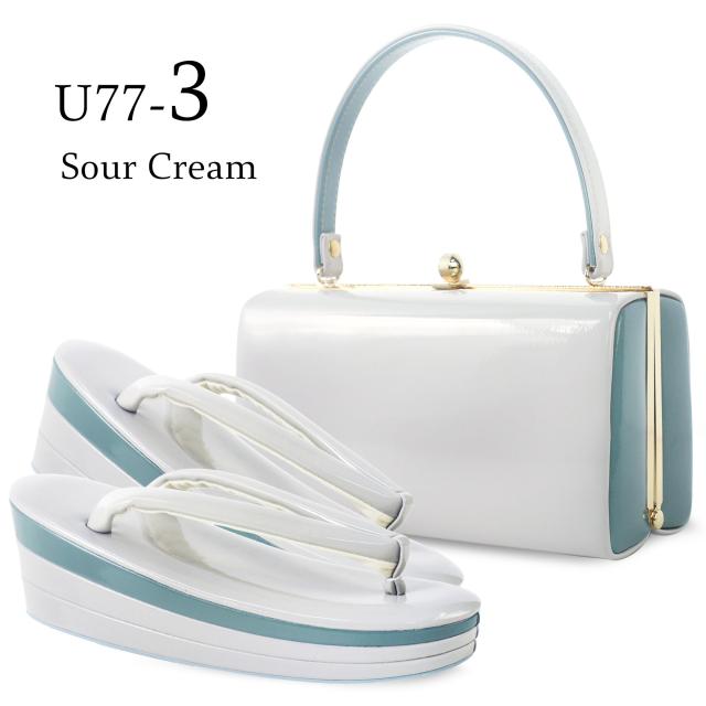 振袖用 日本製 草履バッグ セット 高級 エナメル 選べる 4色 振袖 袴 ニュアンスカラー くすみカラー 上品系 フリーサイズ／24.5cm やや大きめ 3枚芯 京都老舗メーカー 7.5cm 厚底ヒール草履 成人式 前撮り 卒業式 入学式 フォーマル