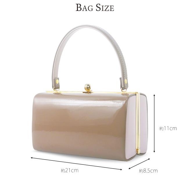 振袖用 日本製 草履バッグ セット 高級 エナメル 選べる 4色 振袖 袴 ニュアンスカラー くすみカラー 上品系 フリーサイズ／24.5cm やや大きめ 3枚芯 京都老舗メーカー 7.5cm 厚底ヒール草履 成人式 前撮り 卒業式 入学式 フォーマル