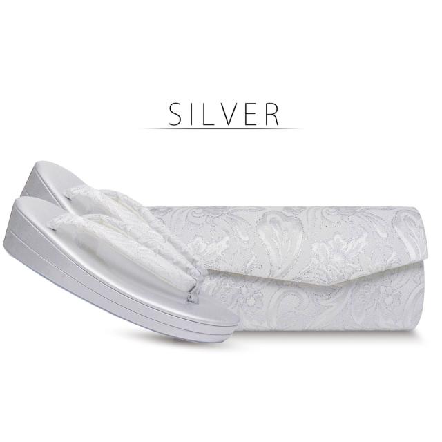 クラッチバッグタイプ 草履バッグ セット 唐草 帯地 フォーマル ラメ糸 選べる 5色 ふくれ織【フリーサイズ／24.5cm】【振袖 留袖 訪問着 成人式 卒業式 入学式】【ゴールド シルバー レッド ブラック 青 ブルー】日本製 卒業袴 袴