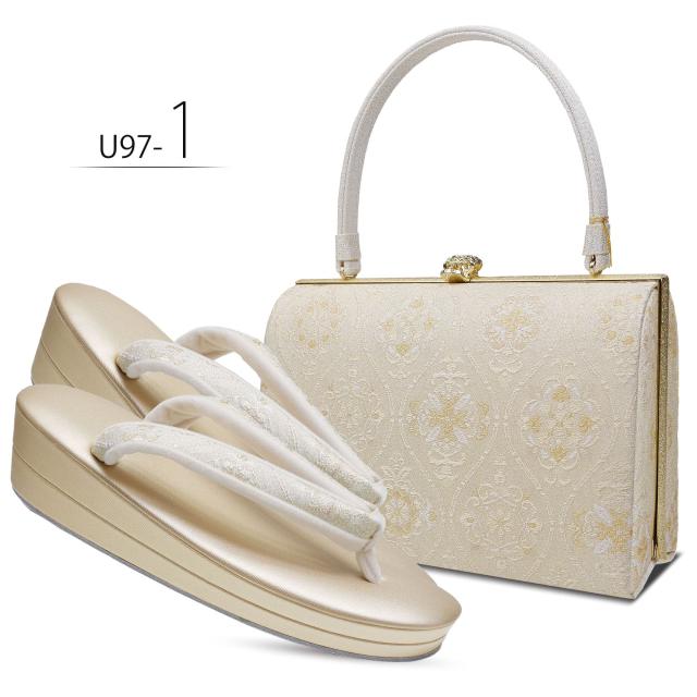 白梅 ブランド 帯地 フォーマル 草履バッグセット 礼装向き 選べる 4タイプ Mサイズ Lサイズ 23cm〜24.5cm 訪問着 留袖 色無地等