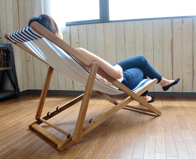 デッキチェア背面