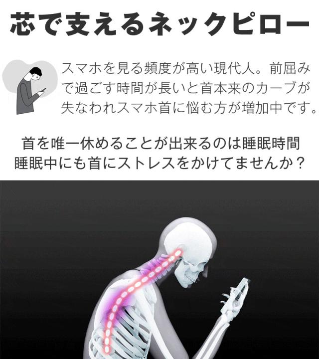 首を支えるネックピロー