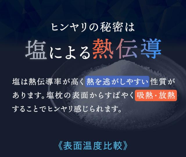 ひんやりの秘密は塩による熱伝導