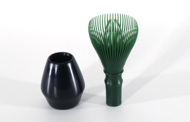 国産茶筅 抹茶用 ふげつ樹脂茶せん【緑】