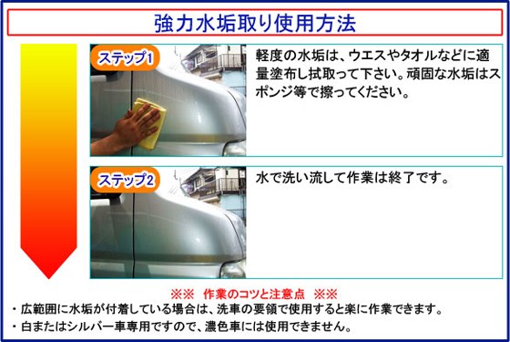 サイズ ス 送料無料スプレー式 下地処理 洗車洗剤 カー用品 水垢落としの通販