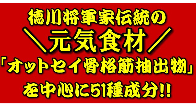 送料無料】オットセイ将軍【約6か月分】徳川将軍家伝統の元気食材