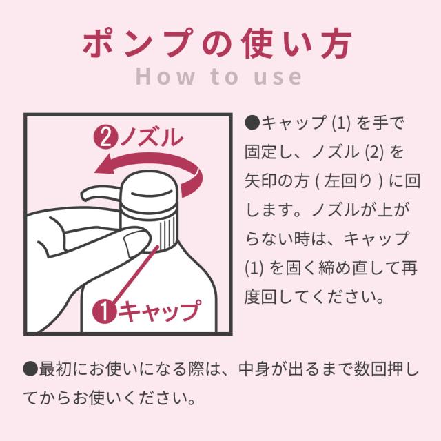 ポンプの使え方