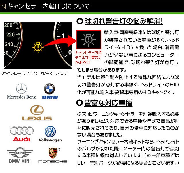 キャンセラー内蔵HIDモデル信玄