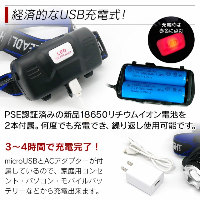 経済的なUSB充電式