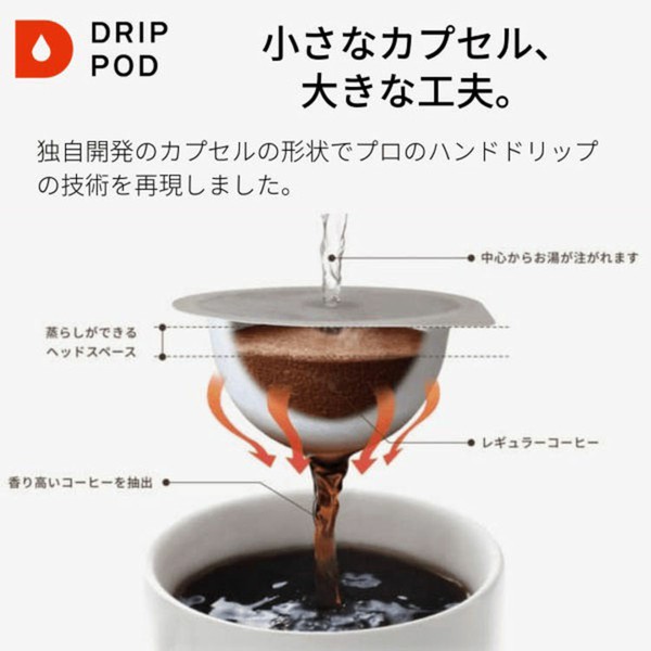 UCCドリップポッドDRIPPODコーヒーマシンコーヒーメーカーカプセルドリップコーヒーネスプレッソドルチェグスト全自動UCCDRIPPOD