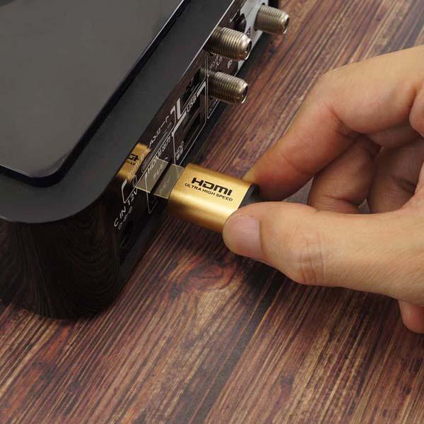 8K/60p4K/120pメタルヘッドUHD対応48G対応テレビPS5XboxV2.1対応ウルトラハイスピードウルトラハイスピードHDMIケーブル1.5mゴールド/黒ホーリック