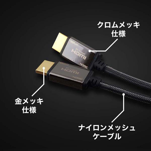 1,000円ｵﾌｸｰﾎﾟﾝ有り／ 光ファイバー 8KPremium HDMIケーブル 30m