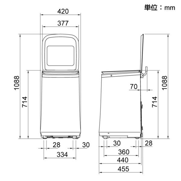 THANKOサンコーMHTWSHSWH縦型ニオイウォッシュ洗濯機　小型熱水除菌小型洗濯機ニオイウォッシュ 