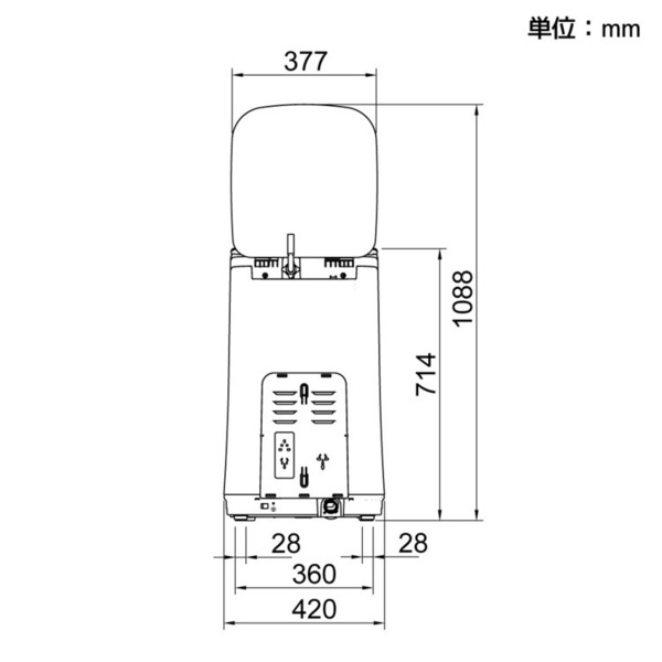 THANKOサンコーMHTWSHSWH縦型ニオイウォッシュ洗濯機　小型熱水除菌小型洗濯機ニオイウォッシュ 