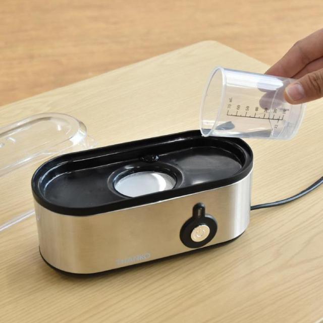 THANKOサンコーSUFAEGSSL蒸し器エッグスチーマーゆで卵スチームクッカーゆで卵メーカー高速調理簡単エッグスチーマーシルバーサンコー 