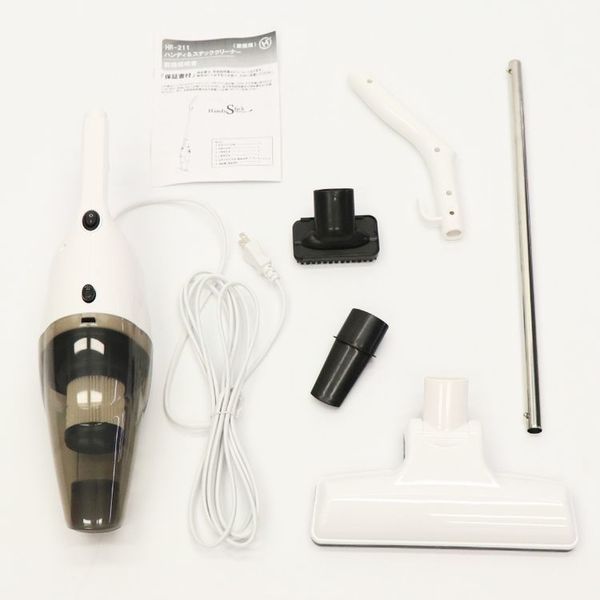 軽量2in1スティックハンディクリーナースティッククリーナー掃除機2wayハンディクリーナースリム2in1スティッククリーナーWH 