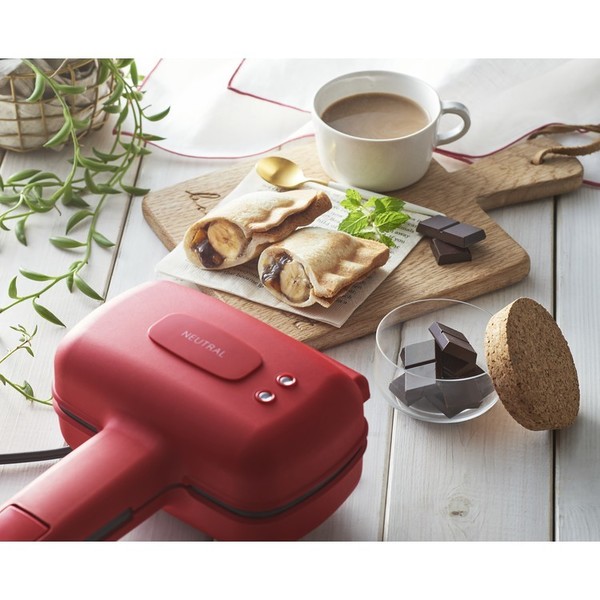 ホットサンドハーフホットサンドメーカー1枚の食パンを折りたたんで作るカロリー控えめ食べきりサイズ女性向け子供向け使い方は簡単デザイン家電ラドンナハーフホットサンドメーカー