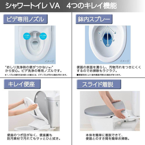 inaxシャワートイレトイレビデノズル着脱温水洗浄便座便座節電ワンタッチ節電おしゃれインテリア便座ウォシュレット交換シャワートイレINAX 