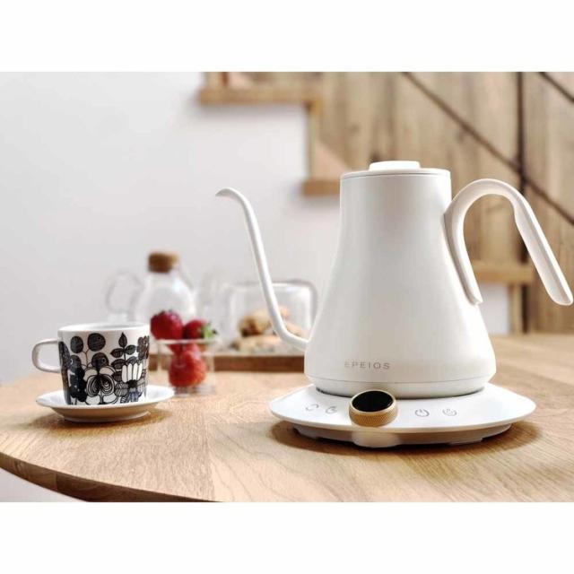 ドリップケトルコーヒーケトルコーヒーポット電気ケトルバリスタ家電批評1℃単位CP001EPEIOSエペイオスEPEIOSFine＆FlowドリップケトルEPEIOS 