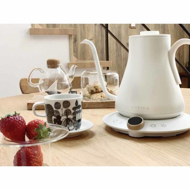 ドリップケトルコーヒーケトルコーヒーポット電気ケトルバリスタ家電批評1℃単位CP001EPEIOSエペイオスEPEIOSFine＆FlowドリップケトルEPEIOS 