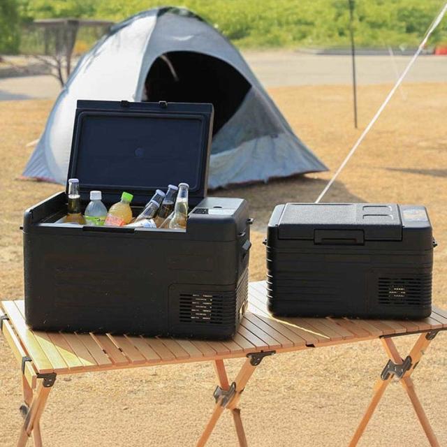 ポータブル冷蔵冷凍庫車載冷蔵冷凍庫サブ冷凍庫保温・冷温庫車載冷蔵庫冷凍庫車載冷蔵冷凍庫22Lブラック 