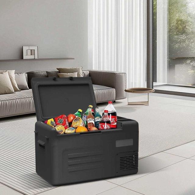 ポータブル冷蔵冷凍庫車載冷蔵冷凍庫サブ冷凍庫保温・冷温庫車載冷蔵庫冷凍庫車載冷蔵冷凍庫22Lブラック 