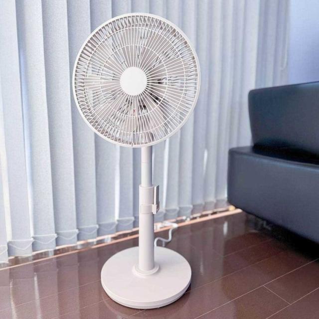 サーキュレーターDC扇風機大風量扇風機リビング扇風機高さ調節首振りDCサーキュレーター扇風機グレージュ