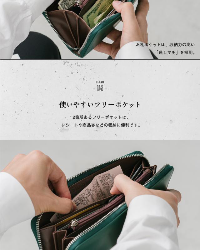 長財布 メンズ 本革 スキミング防止機能 財布 イタリアンレザー ラウンドファスナー レザー
