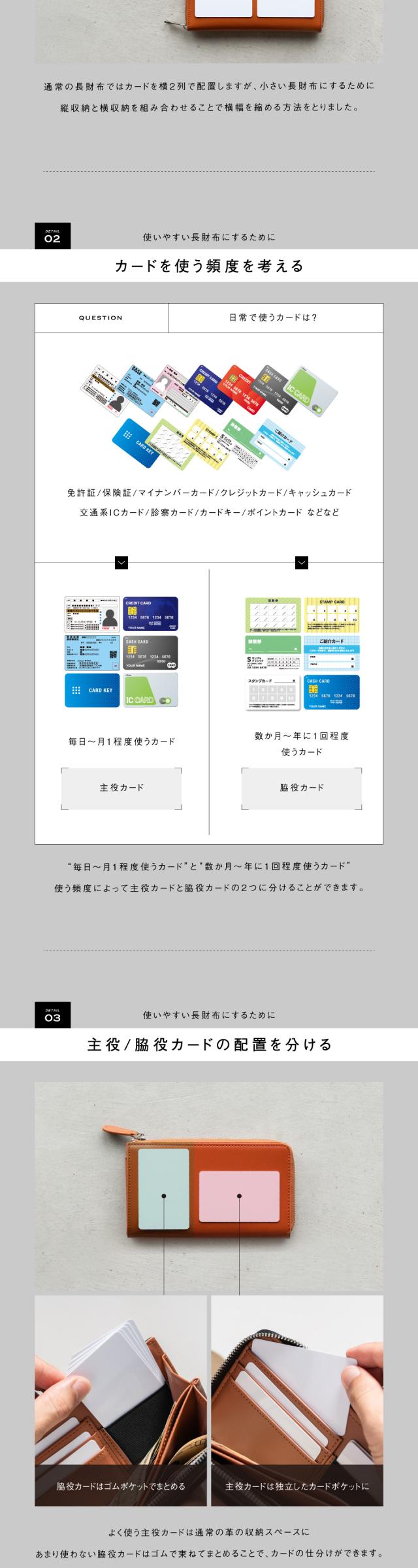 9760 コードバン調スプリットレザー カーボンレザー 長財布 ゴムカードポケット MURA