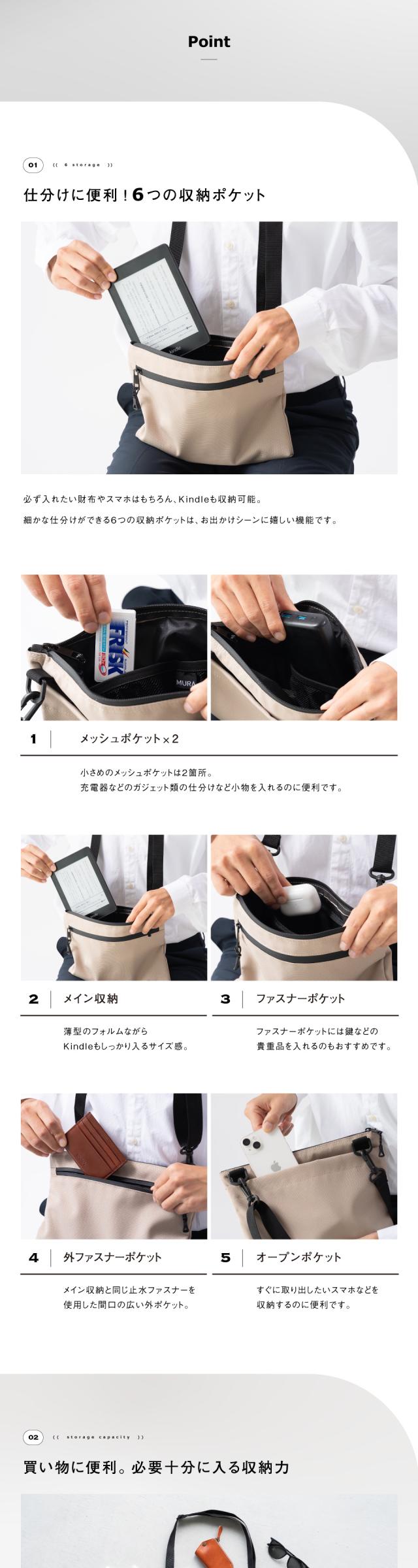 es-02 R-PET サコッシュ