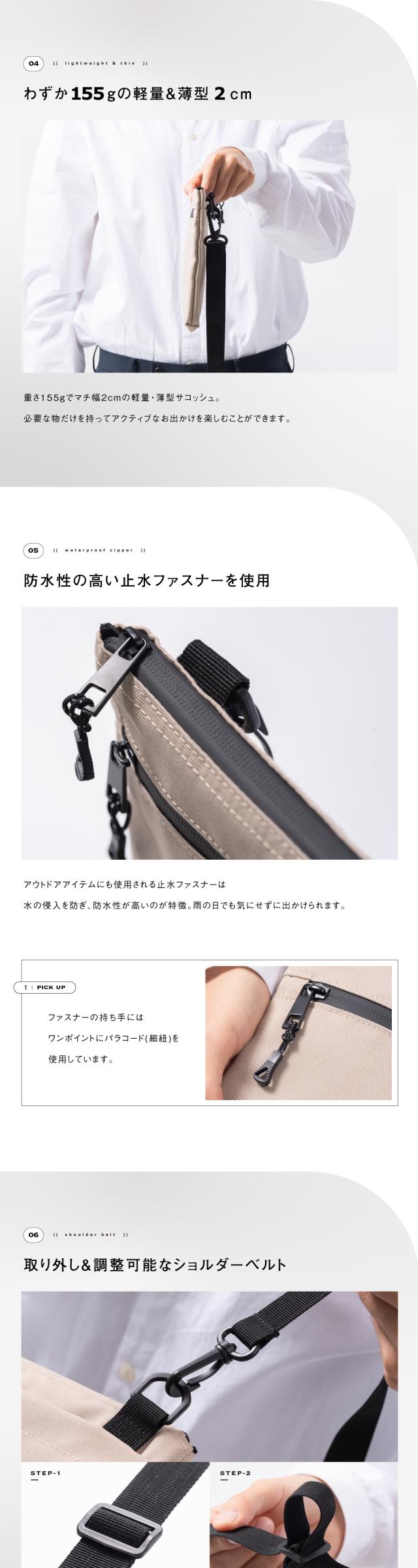 es-02 R-PET サコッシュ