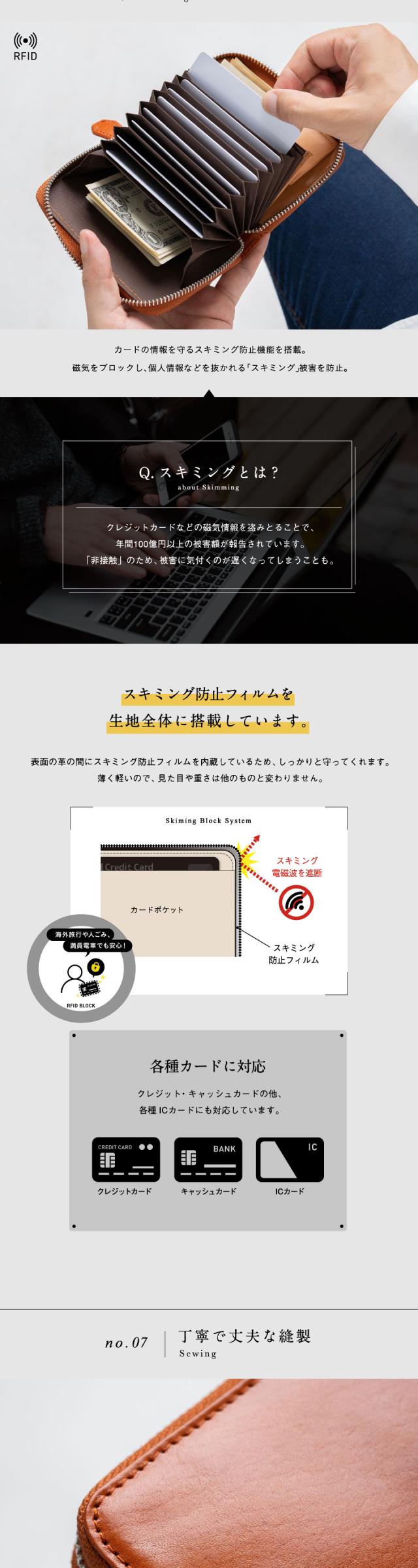 m1490 じゃばらミニ財布 メンズ 二つ折り 財布 本革 イタリアンレザー