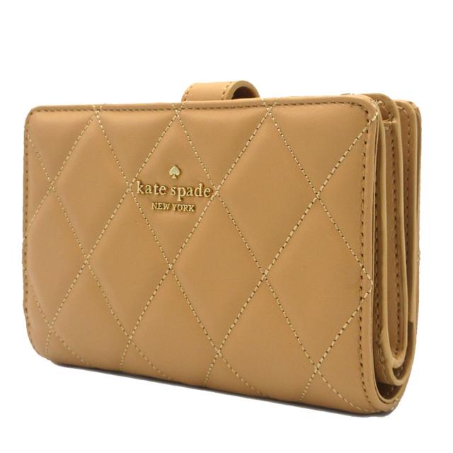 国内即送 katespade キルティング キャリー 二つ折り財布 KG424 ケイトスペード 財布 二つ折り財布 kate spade キルティング調