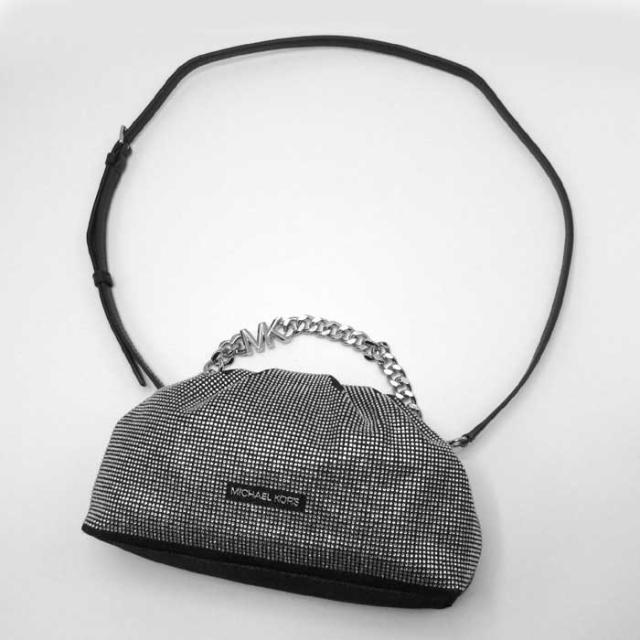 マイケルコース バッグ ショルダーバッグ MICHAEL KORS ノラ スモール クリスタル ウォッシュドデニム チェーン クラッチ 3WAY 斜め掛け 35T4S7NC0C BLACK (ブラック) アウトレット レディース マイケルコース バッグ ショルダーバッグ MICHAEL KORS ノラ スモール