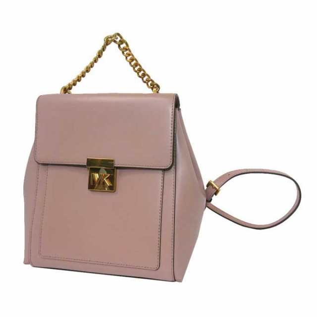 マイケルコース ブティック Michael Kors ショルダーバッグ 35H8ATZB2L レザー ロゴ ミディアム バッグパック / リュック  MINDY / MD BACKPACK / FAWN(ピンクベージュ系)｜au PAY マーケット