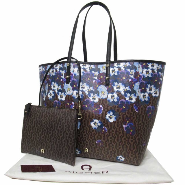 クーポン アイグナー ブティック AIGNER トートバッグ 137993-902 PVC ロゴ シグネチャー × フラワー / 花柄 プリント ポーチ付き トート Zoe / mの通販はau PAY マーケット - SanAlpha|商品ロットナンバー:48880429 セール新作