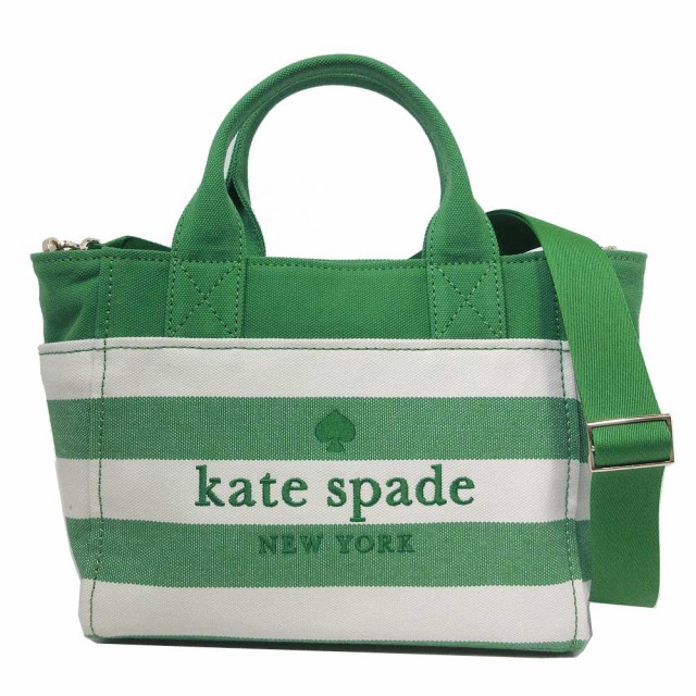 ケイトスペード バッグ トートバッグ kate spade ジェット ニュー キャンバス スモール 2WAYトート KB696  960(グリーンビーンマルチ) レ｜au PAY マーケット