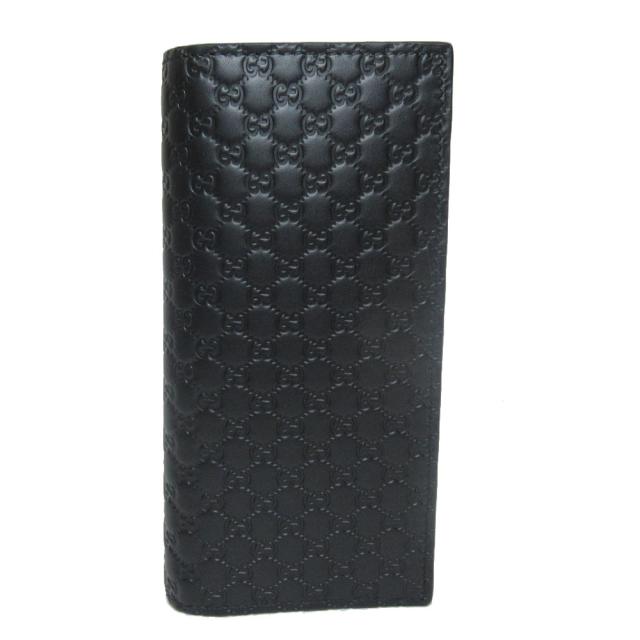 グッチ メンズ マイクログッチシマ 二つ折り 財布 二つ折り 長財布 ブラック アウトレット 通販 スリム 小銭入れなし G Gucci Laseloboost Com