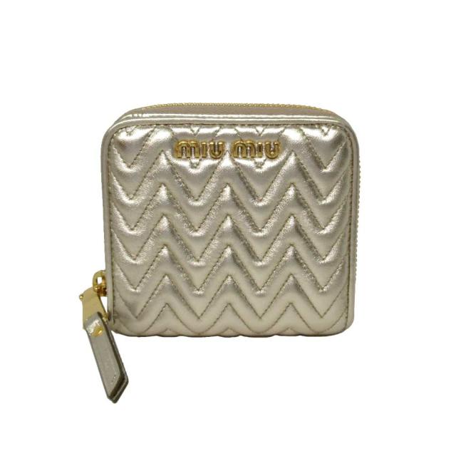 Nappa Miumiu Impunture 通販 Pirite ラウンドファスナー両開き財布 5ml522 ミュウミュウ アウトレット ナッパレザー 財布 Pdsdigitalservice Com