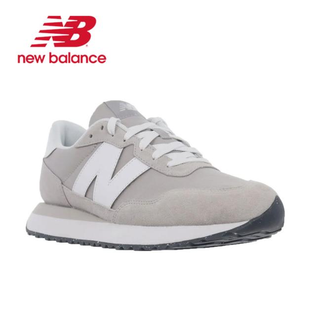 ニューバランス スニーカー ユニセックス メンズ レディース New Balance MS237 HG 22.5〜29.0cm クラシック レトロ カジュアル おしゃれ デイリーシューズ 通勤 通学 軽量 クッション 定番 人気 ペア 兼用 モデル グレー 幅広 履きやすい 靴