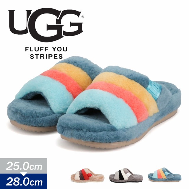 F818【新品未使用】UGG メンズ　ムートン　スリッパ　サンダル