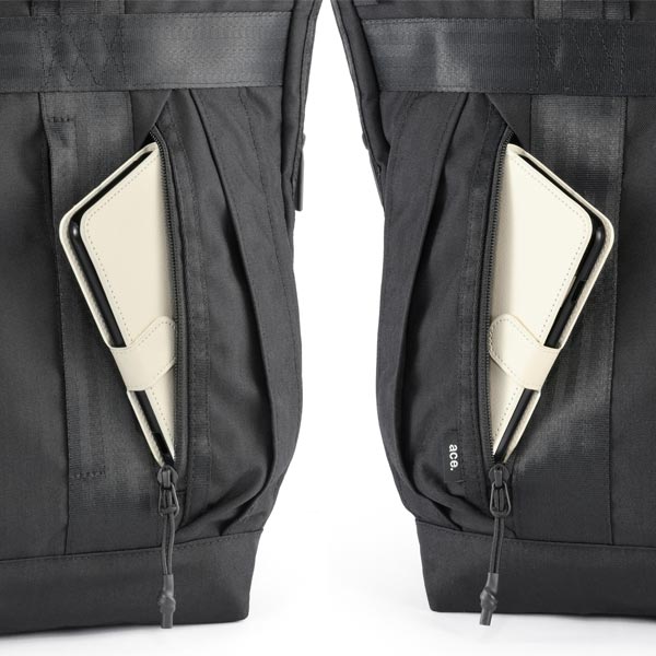 縦開きポケット