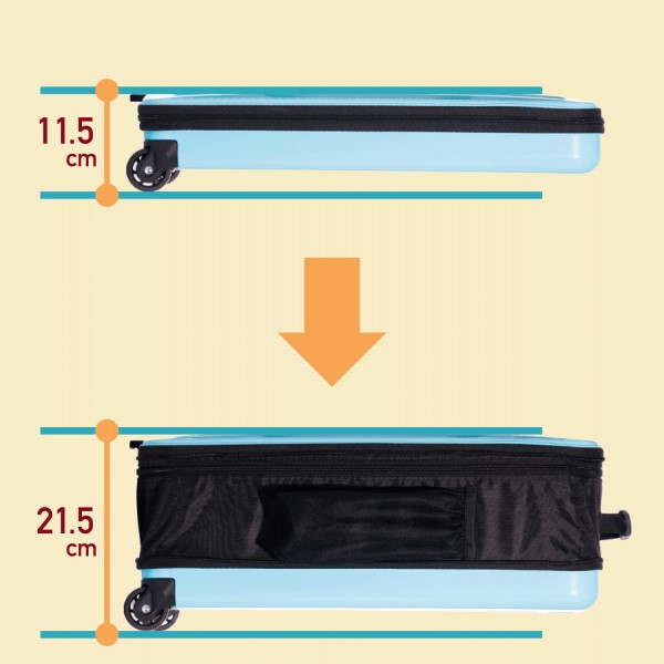 折りたたむと11.5cmの薄さに