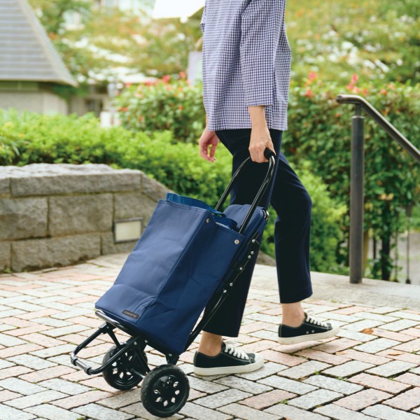 重い荷物はカートで