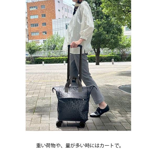 重い荷物や、量が多い時はカートで