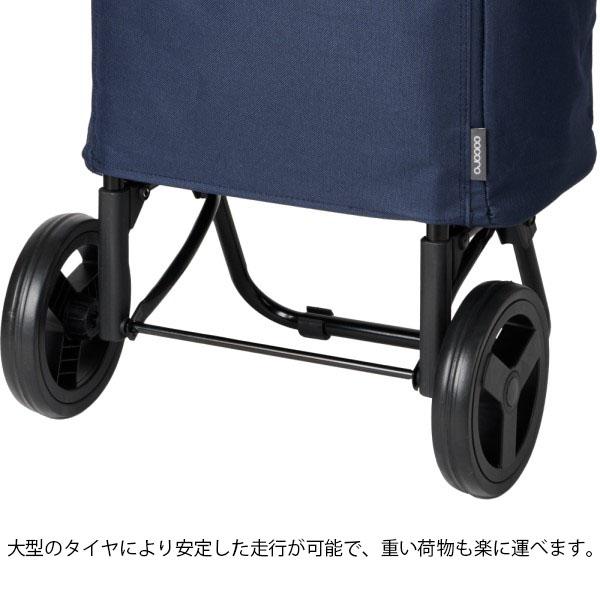 安定した走行ができる大きなキャスター