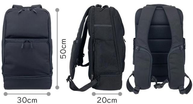 スターツ フレキシブルリュック (32.5L) 毎日使う「備えない防災」リュック 頭部を守るレインポンチョ付き 撥水 15インチPC対応 フェーズフリー認定 KF-05